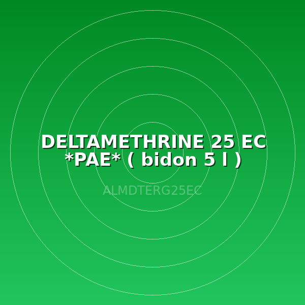 DELTAMETHRINE 25 EC *PAE*  ( bidon 5 l )