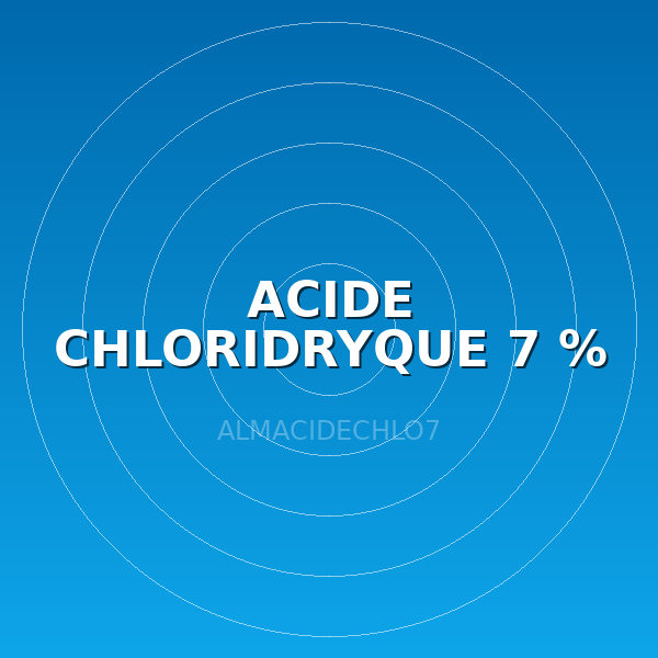 ACIDE CHLORIDRYQUE 7 % AU L