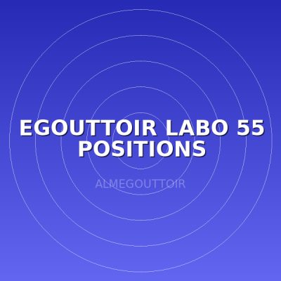 EGOUTTOIR LABO 55 POSITIONS