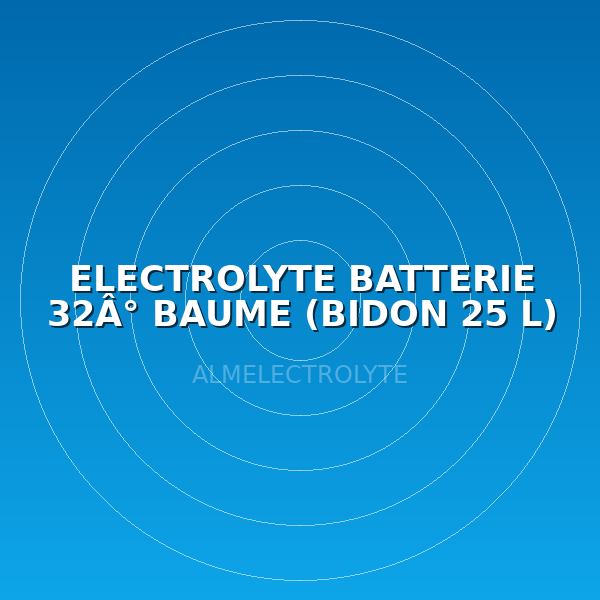 ELECTROLYTE BATTERIE 32Â° BAUME (BIDON 25 L)
