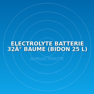 ELECTROLYTE BATTERIE 32Â° BAUME (BIDON 25 L)