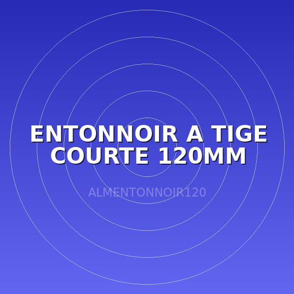 ENTONNOIR A TIGE COURTE 120MM