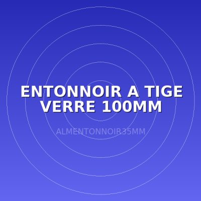 ENTONNOIR A TIGE VERRE 100MM