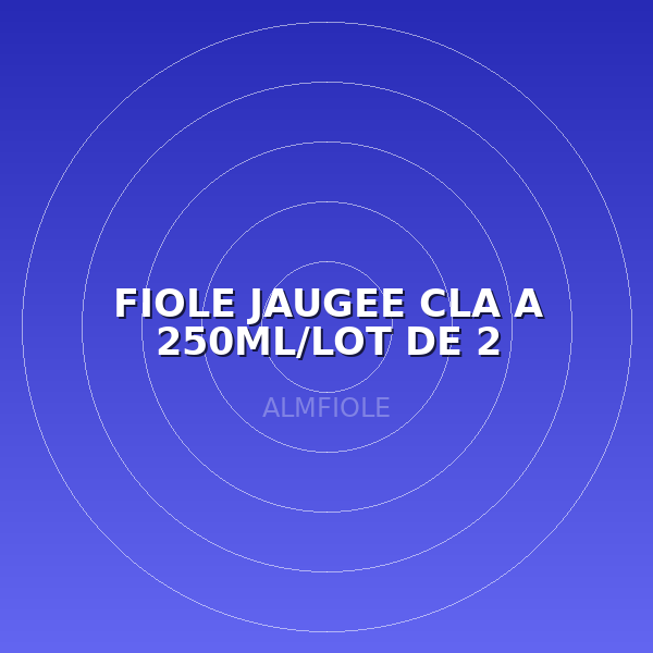 FIOLE JAUGEE CLA A 250ML/LOT DE 2