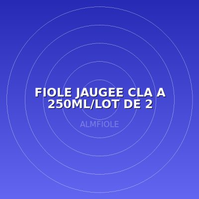 FIOLE JAUGEE CLA A 250ML/LOT DE 2