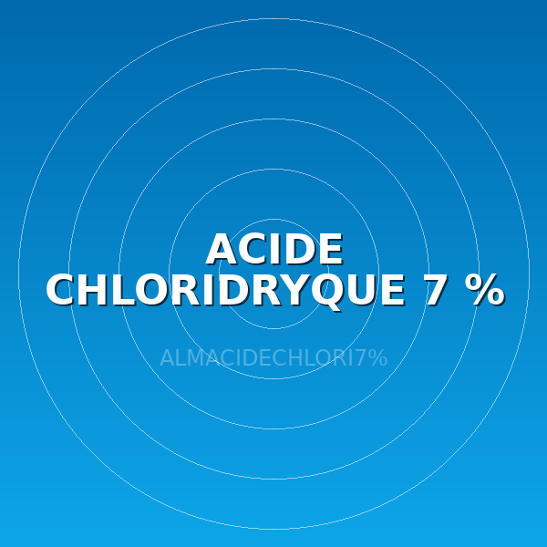 ACIDE CHLORIDRYQUE 7 % 5L