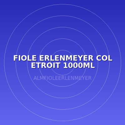 FIOLE ERLENMEYER COL ETROIT 1000ML