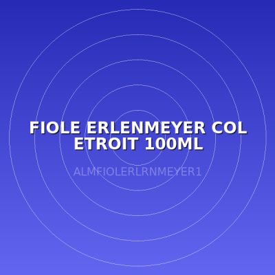 FIOLE ERLENMEYER COL ETROIT 100ML