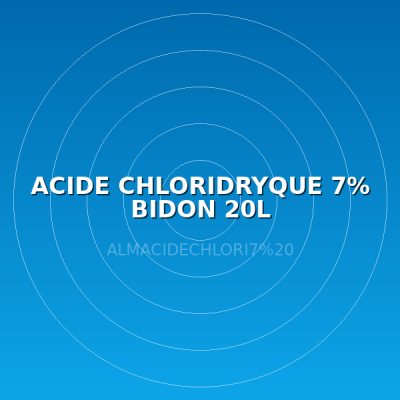 ACIDE CHLORIDRYQUE 7% BIDON  20L