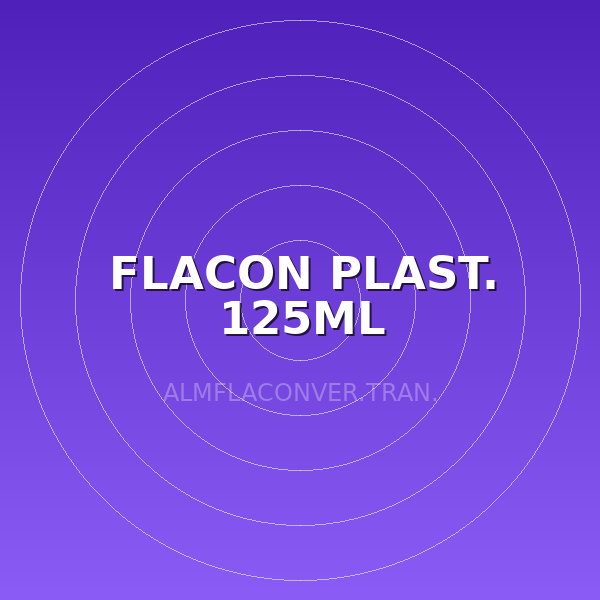 FLACON PLAST. 125ML