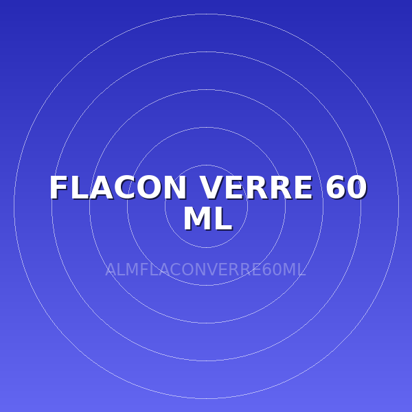 FLACON VERRE 60 ML