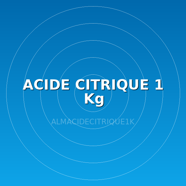 ACIDE CITRIQUE 1 Kg