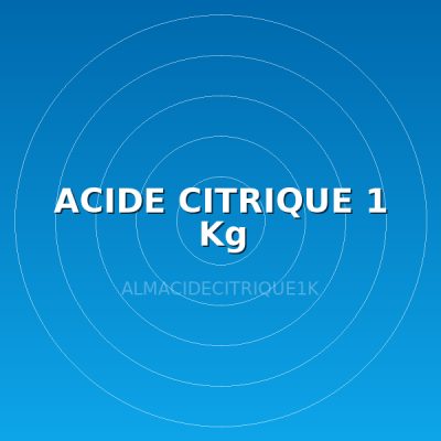 ACIDE CITRIQUE 1 Kg