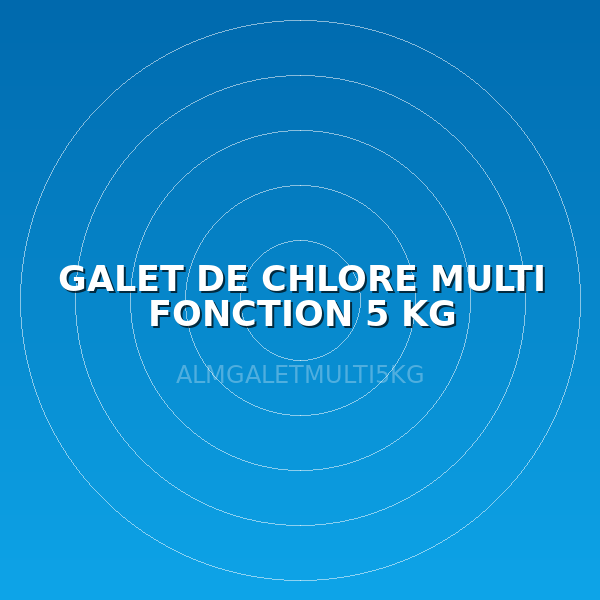 GALET DE CHLORE MULTI FONCTION 5 KG