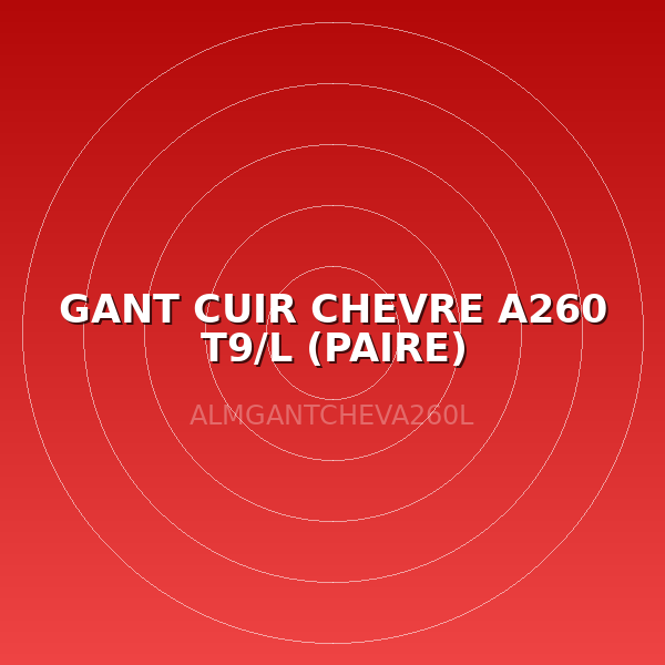 GANT CUIR CHEVRE A260 T9/L (PAIRE)