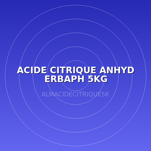 ACIDE CITRIQUE ANHYD ERBAPH 5KG