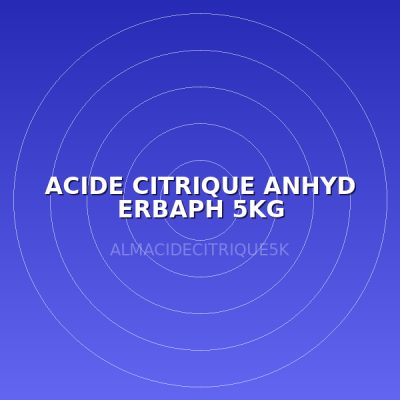 ACIDE CITRIQUE ANHYD ERBAPH 5KG