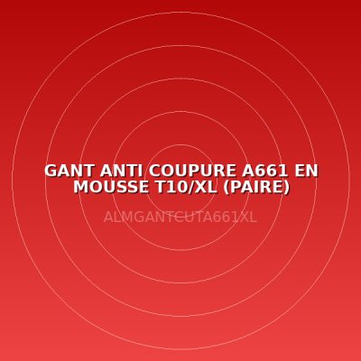 GANT ANTI COUPURE A661 EN MOUSSE T10/XL (PAIRE)