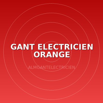 GANT ELECTRICIEN ORANGE