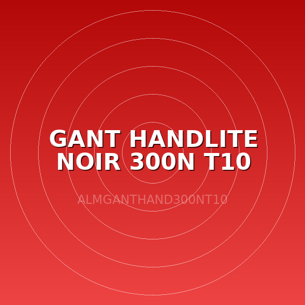 GANT HANDLITE NOIR 300N T10