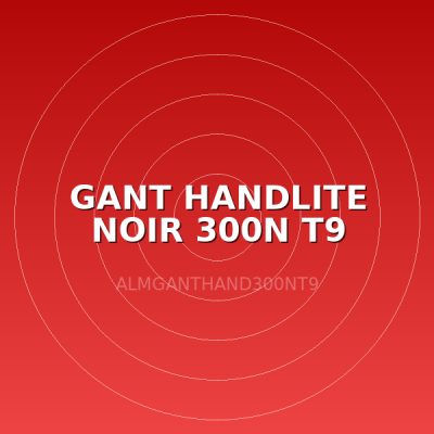 GANT HANDLITE NOIR 300N T9
