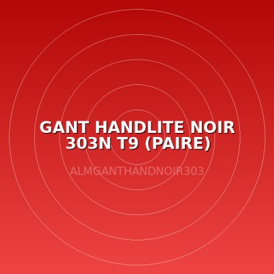 GANT HANDLITE NOIR 303N T9 (PAIRE)