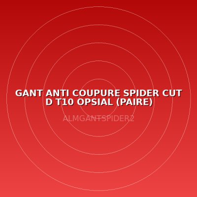 GANT ANTI COUPURE SPIDER CUT D T10 OPSIAL (PAIRE)