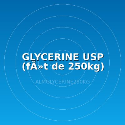 GLYCERINE USP (fÃ»t de 250kg)