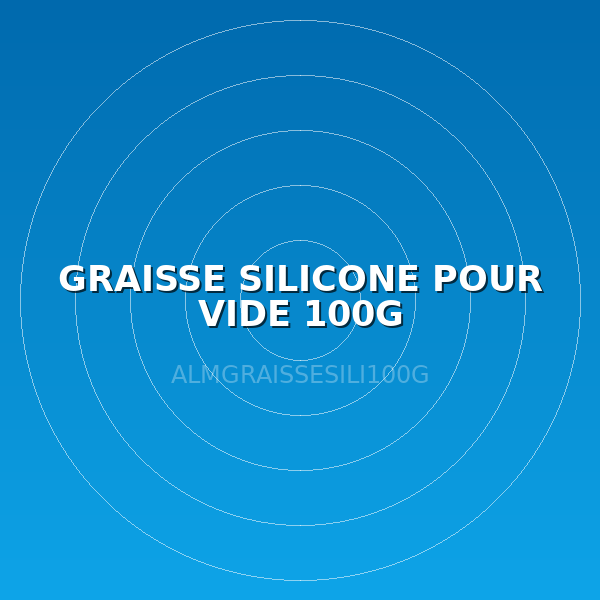 GRAISSE SILICONE POUR VIDE 100G