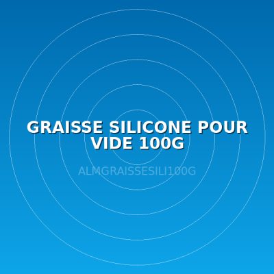 GRAISSE SILICONE POUR VIDE 100G
