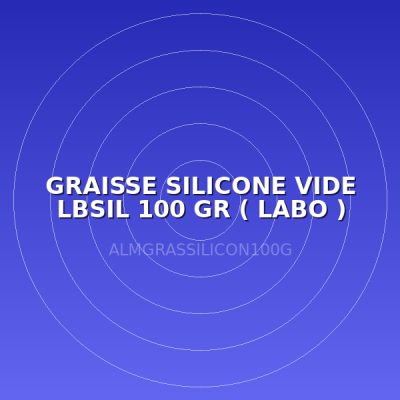 GRAISSE SILICONE VIDE LBSIL 100 GR ( LABO )