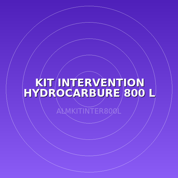 KIT INTERVENTION HYDROCARBURE 800 L