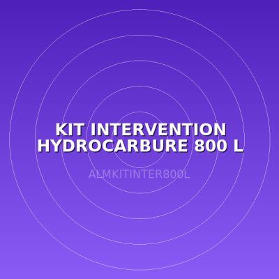 KIT INTERVENTION HYDROCARBURE 800 L
