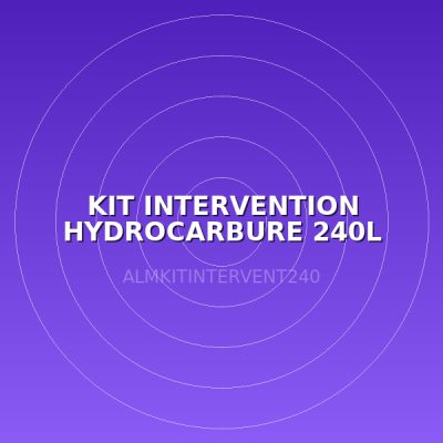 KIT INTERVENTION HYDROCARBURE 240L