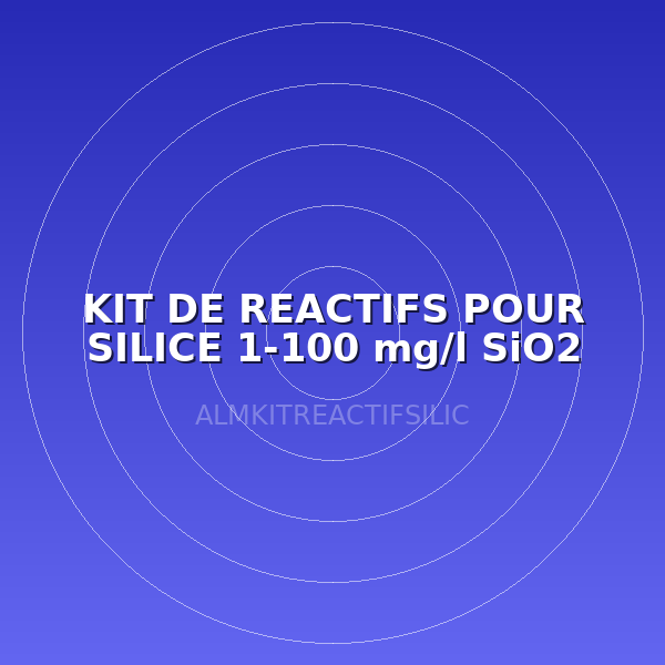 KIT DE REACTIFS POUR SILICE 1-100 mg/l SiO2