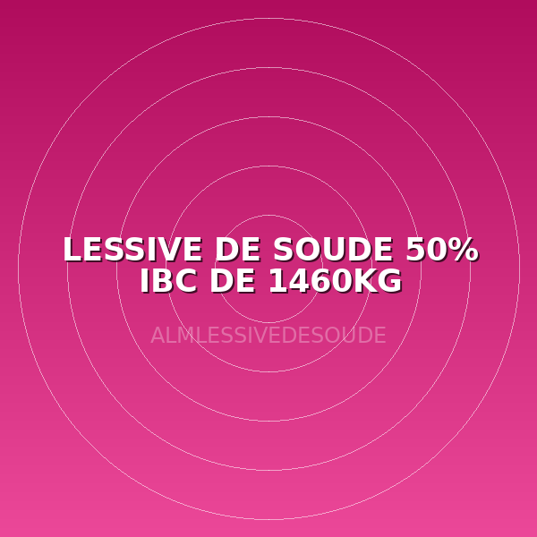 LESSIVE DE SOUDE 50% IBC DE 1460KG