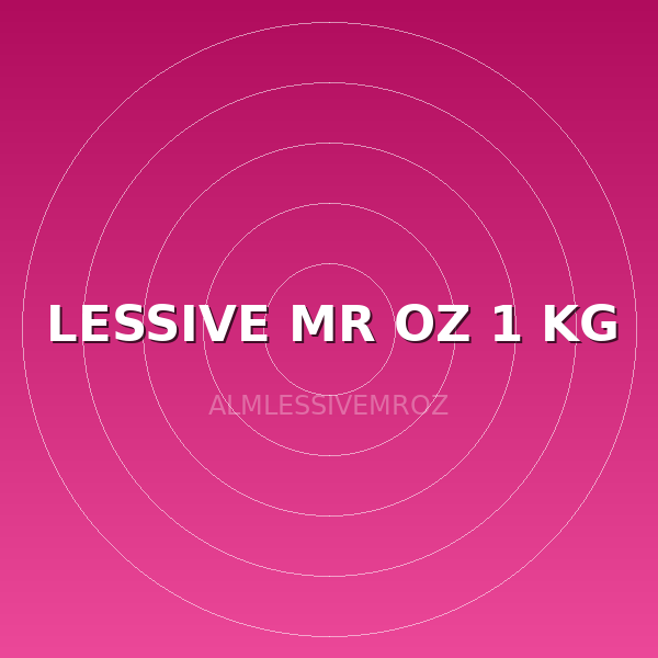 LESSIVE MR OZ 1 KG