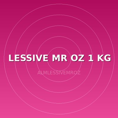 LESSIVE MR OZ 1 KG