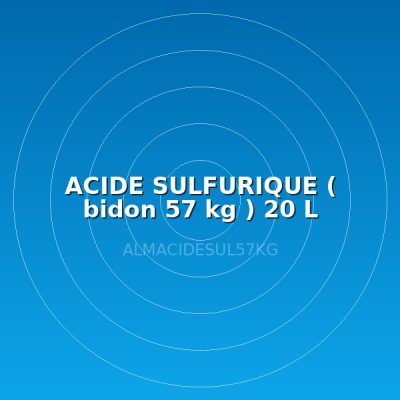 ACIDE SULFURIQUE ( bidon 57 kg ) 20 L