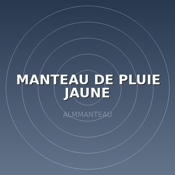 MANTEAU DE PLUIE JAUNE