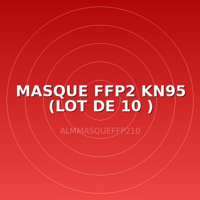MASQUE FFP2 KN95 (LOT DE 10 )