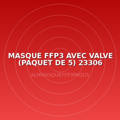 MASQUE FFP3 AVEC VALVE (PAQUET DE 5) 23306