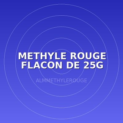 METHYLE ROUGE FLACON DE 25G