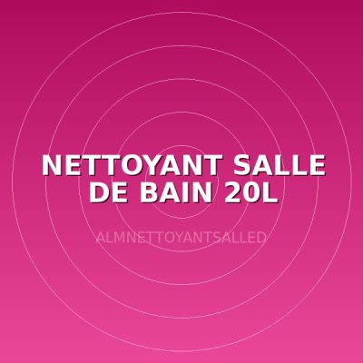 NETTOYANT SALLE DE BAIN 20L