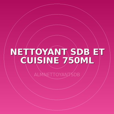 NETTOYANT SDB ET CUISINE 750ML