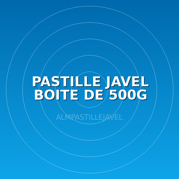 PASTILLE JAVEL BOITE DE 500G