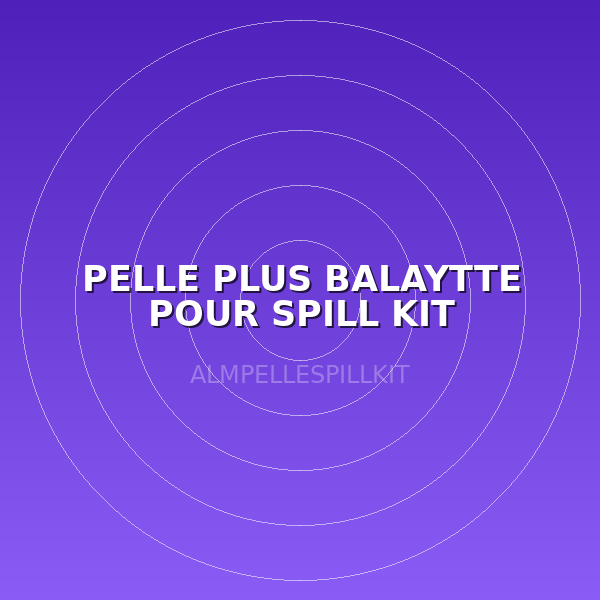 PELLE PLUS BALAYTTE POUR  SPILL KIT