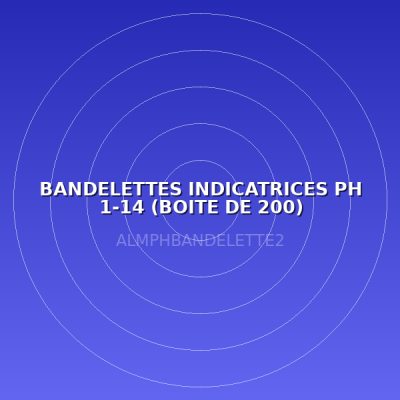 BANDELETTES INDICATRICES  PH 1-14 (BOITE DE 200)