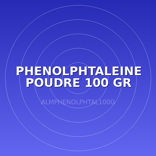 PHENOLPHTALEINE POUDRE 100 GR