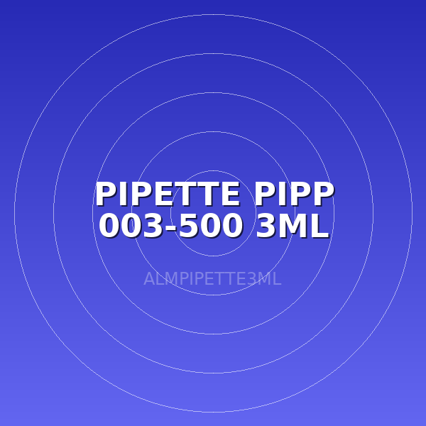 PIPETTE PIPP 003-500 3ML